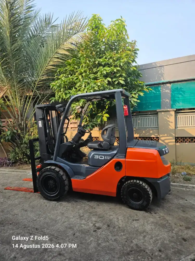 Forklift Toyota 3 Ton,Threelift 4,3 Meter,Manual,8FD30,Tahun 2020