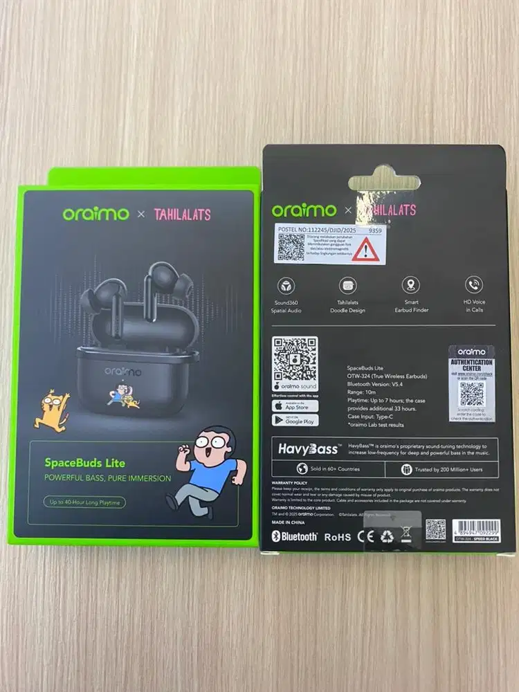 HF TWS Oraimo OTW 324 Tahilalat Black