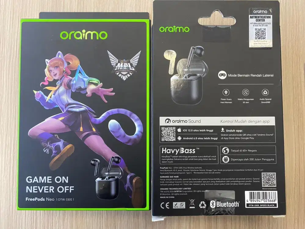HF TWS Oraimo OTW 330S Black