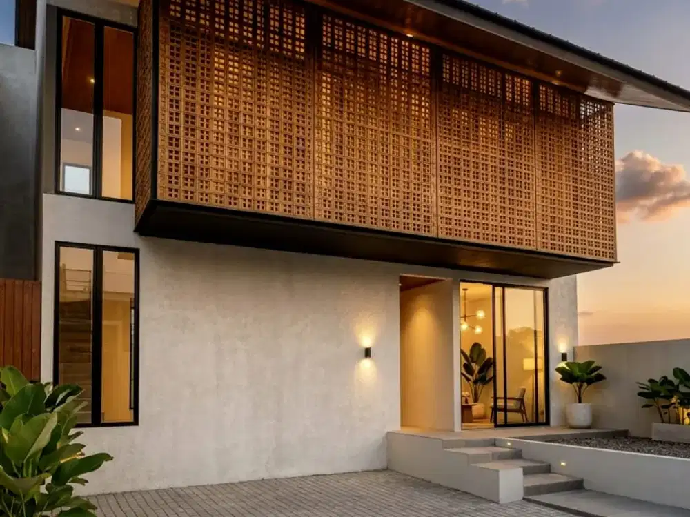 Rumah Baru Modern 2 Lantai Tropical Minimalis di Budi Indah