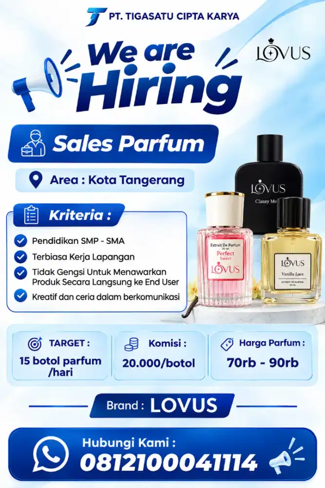 Lowongan Kerja Sales Parfum