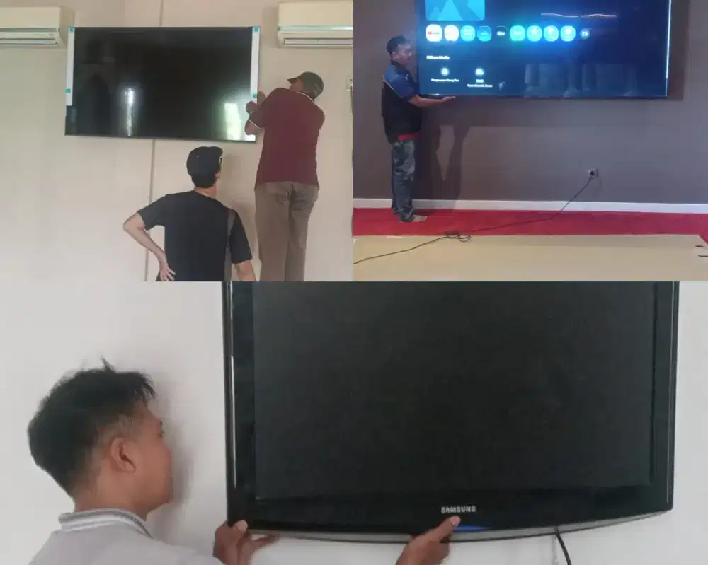 Braket +pasang atau jasa pasang terima rapih breket bracket led tv