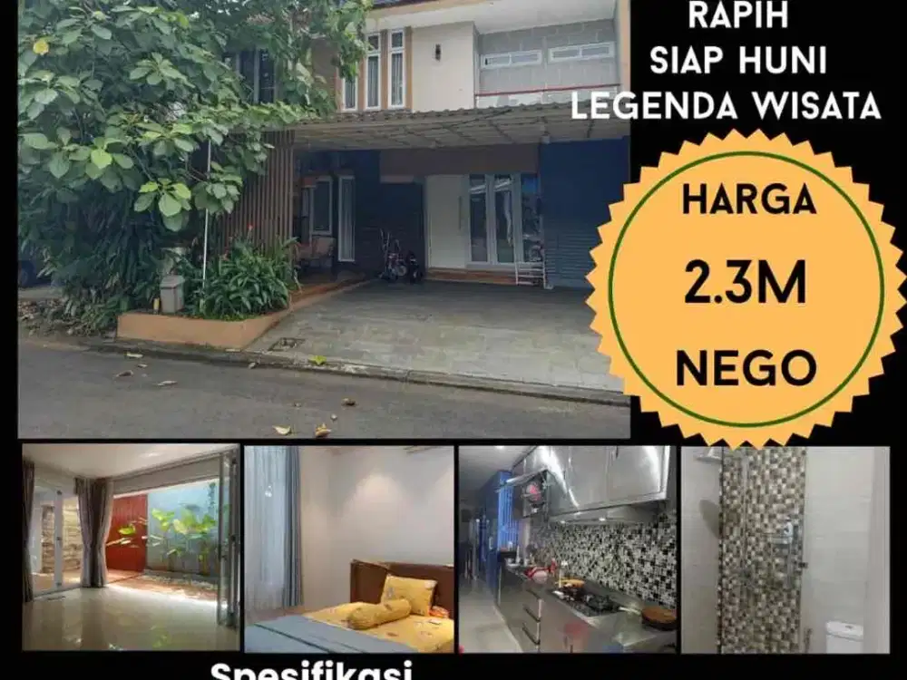Dijual rumah rapih di legenda wisata cibubur