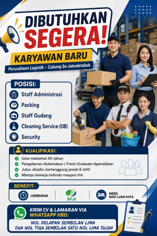 Loker Gudang Logistik
