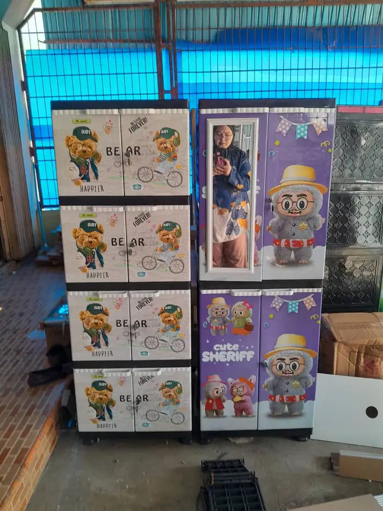 PROMO LEMARI PAKAIAN PLASTIK MINIMALIS TERMURAHH SALE