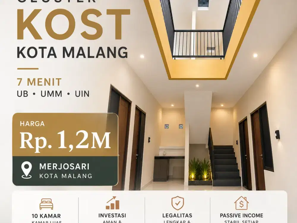 DIJUAL KOST STRATEGIS MERJOSARI – DEKAT UMM & UB