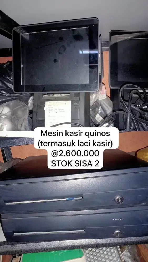 Mesin kasie Quinos + laci kasir