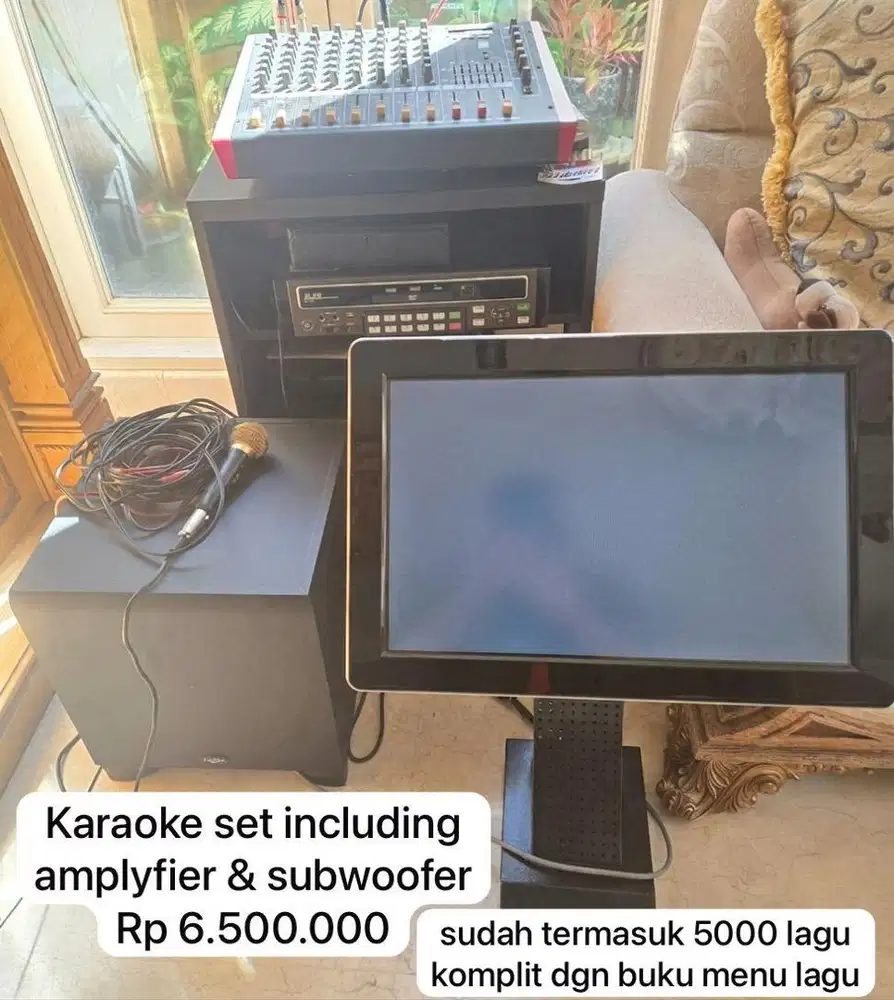 Karoke set including amplyfier & subwoofer