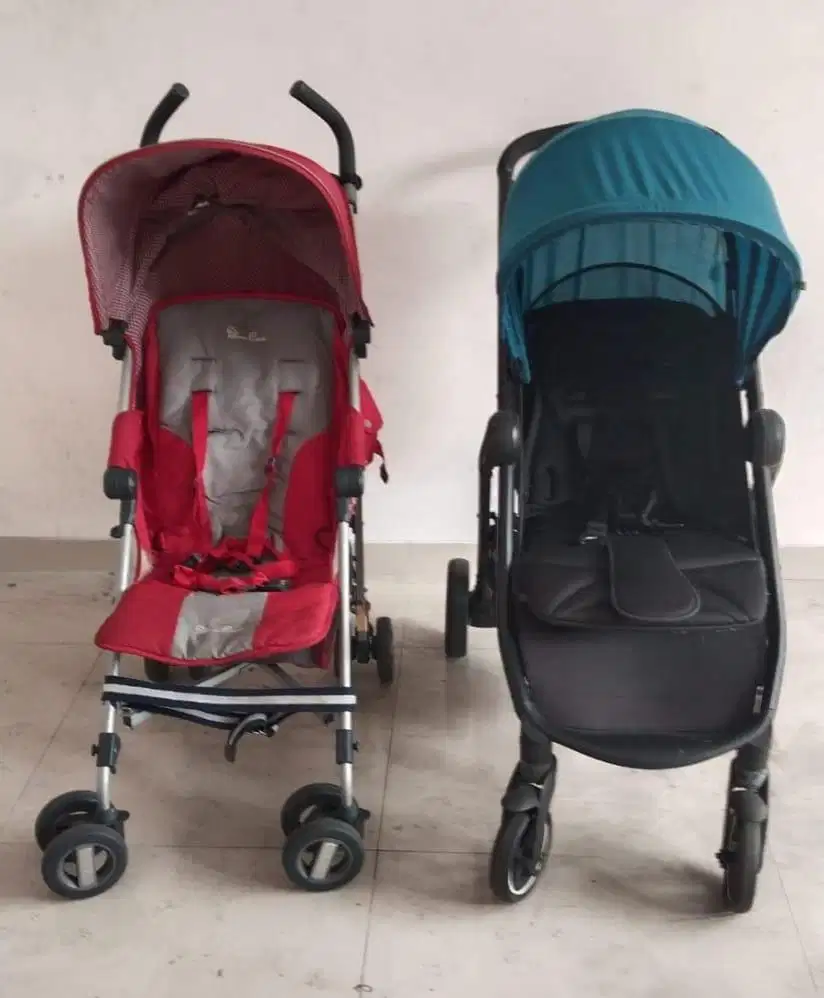 JUAL 2 STROLLER BAYI SECOND-MURAH, SIAP PAKAI & LANGSUNG BAWA PULANG!