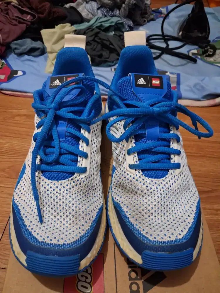 Sepatu Adidas x LEGO Sport Pro Blue White Original - Size Uk 4, US 4.5