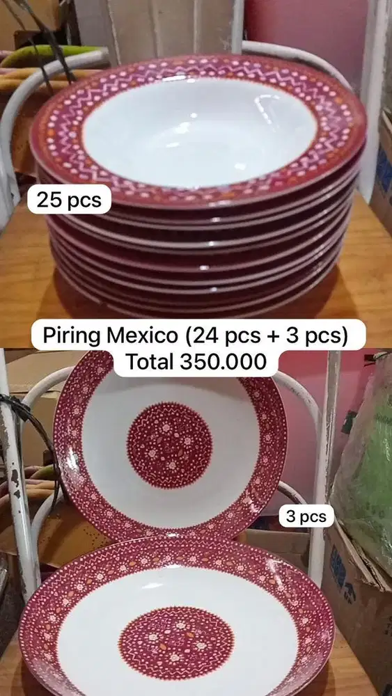 Piring Mexico 28 pcs