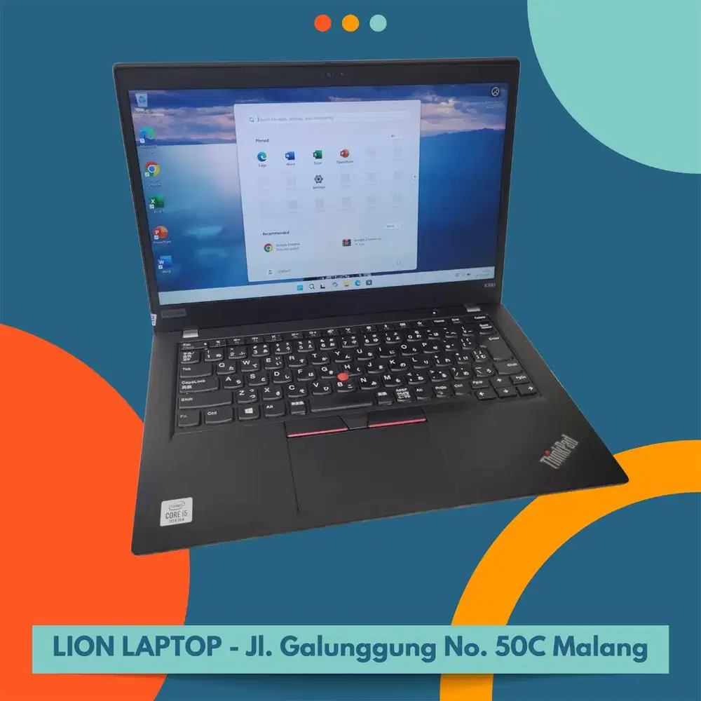 i5 GEN 10 Murah RAM 8GB Lenovo Thinkpad X390 [21|08]