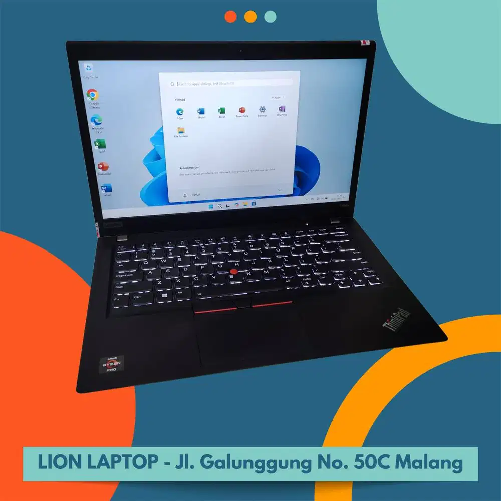 RAM 16GB AMD Ryzen 7 4Ghz VGA 2GB Lenovo Thinkpad T495s [21|08]