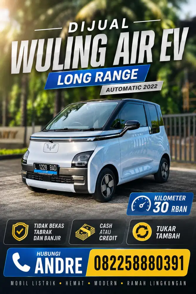 [KM 30 RBAn!] Wuling Air EV Long Range Automatic 2022