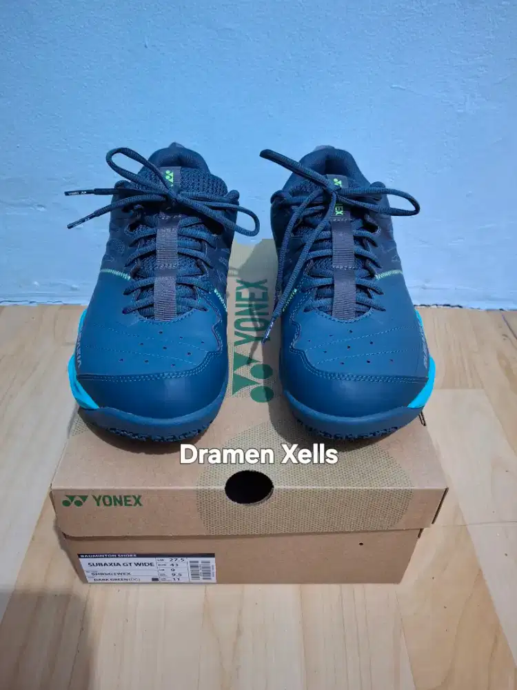 Sepatu Badminton Yonex Subaxia GT Wide Size 43 27.5 Dark Green Likenew