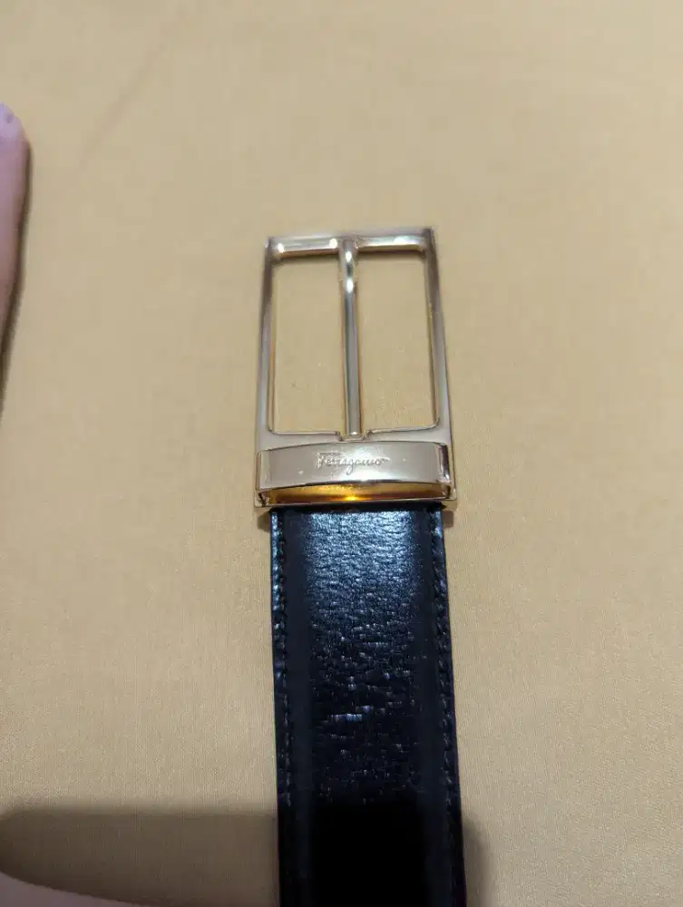 Ikat Pinggang Salvatore Ferragamo Gold (Belt) Original Kulit