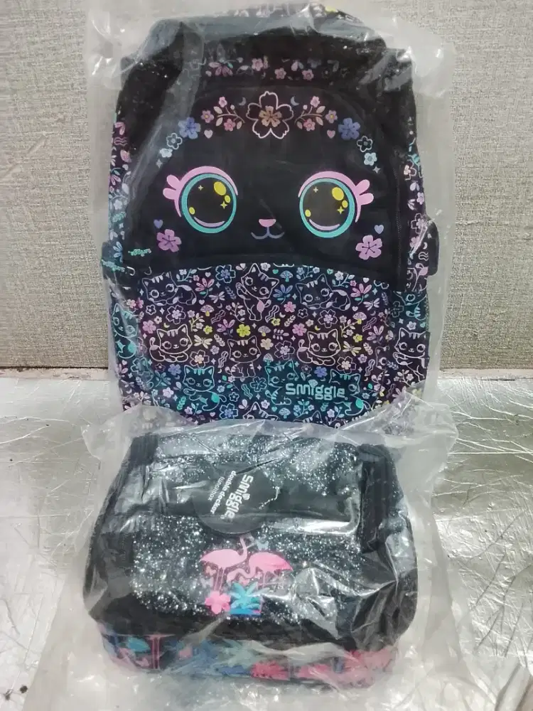 tas sekolah SD smiggle & lunchbag double decker