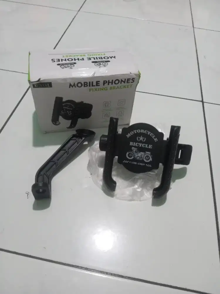 Holder hp double lock anti shock pasang spion