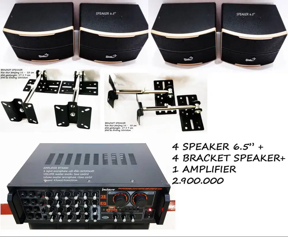 paket speaker karaoke 6,5 inch cocok buat karaoke