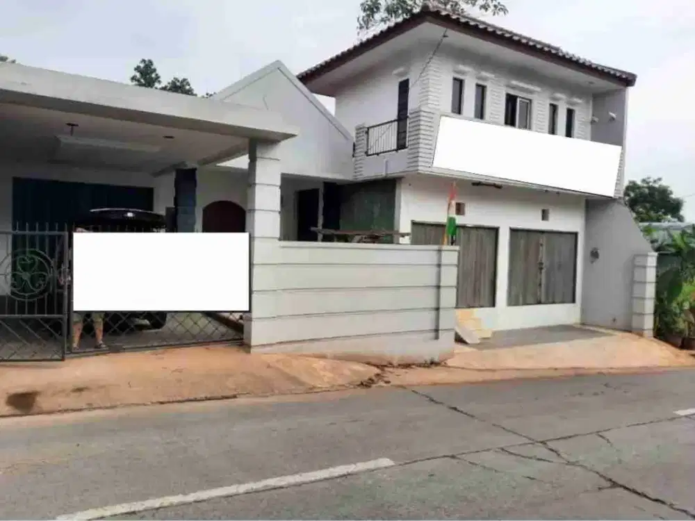JUAL RUMAH POSISI PINGGIR JALAN SHM COCOK BUAT USAHA  DAN TEMPAT TINGGAL JATIRANGGA JATISAMPURNA