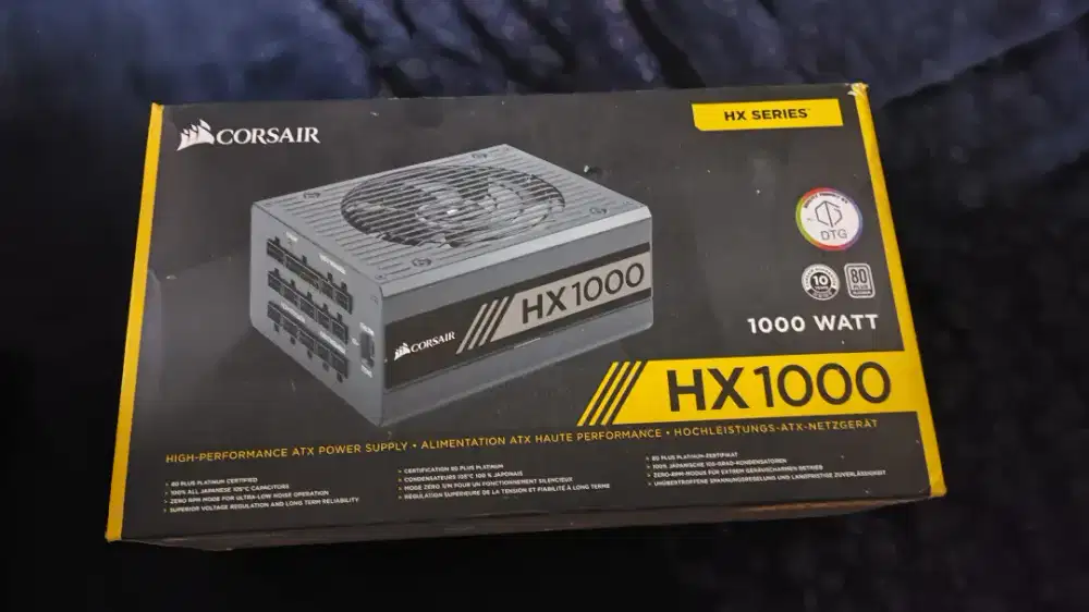 PSU CORSAIR HX1000 PLATINUM GARANSI SAMPE JANUARI 2031