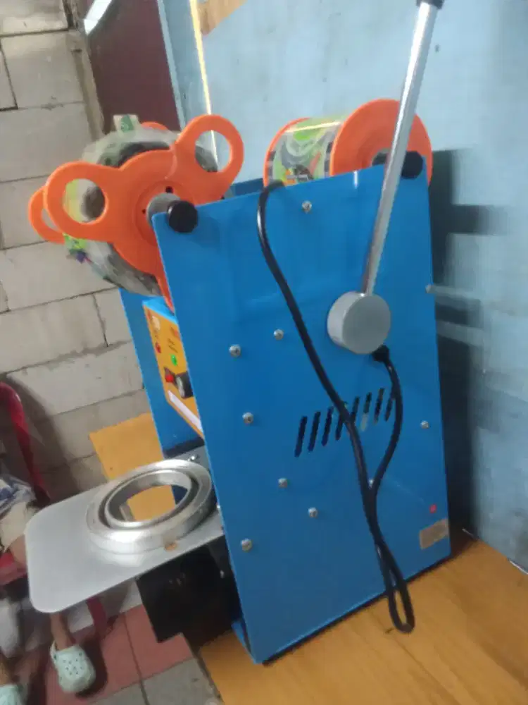 paket usaha lengkap gerobak dan mesin prss cup