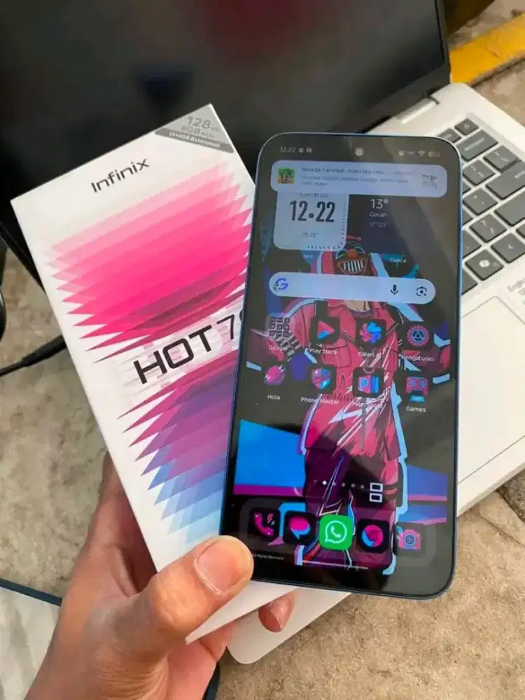 Infinix hot 70 Nfc ram 4+4/128gb fullset nominus garansi panjang