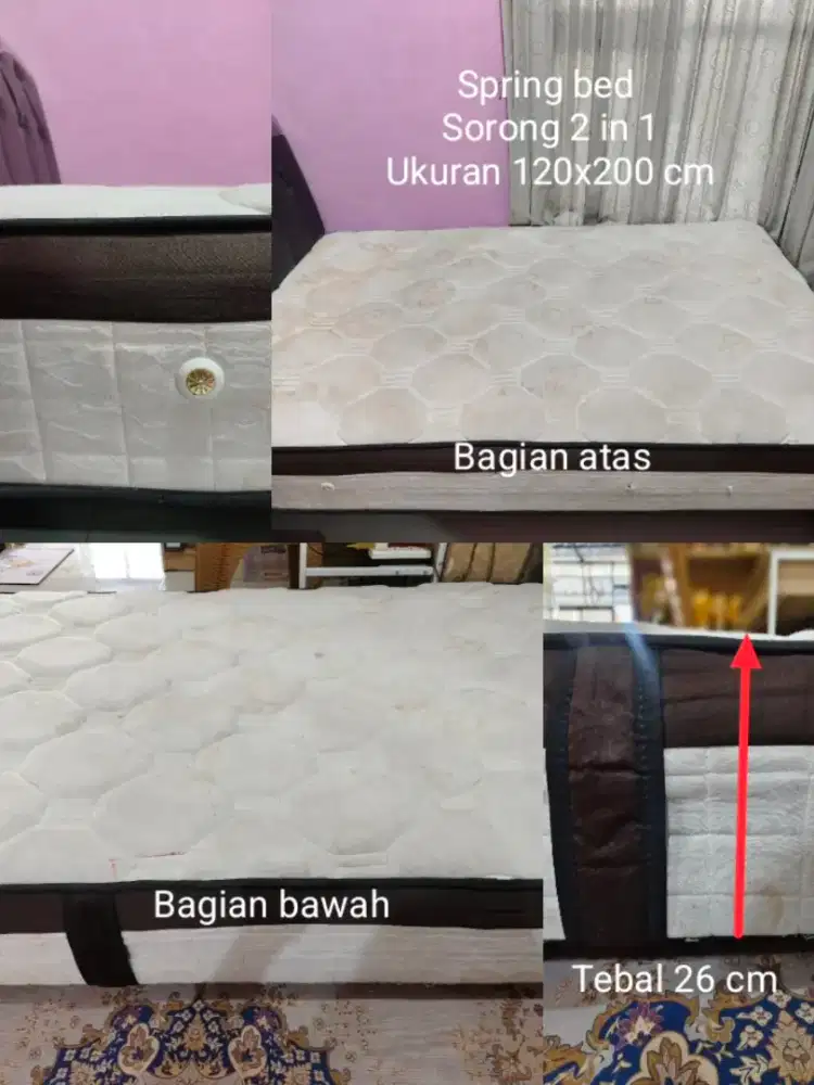 Kasur Spring Bed Sorong 2in1 Bella Ultimate (Bekas)