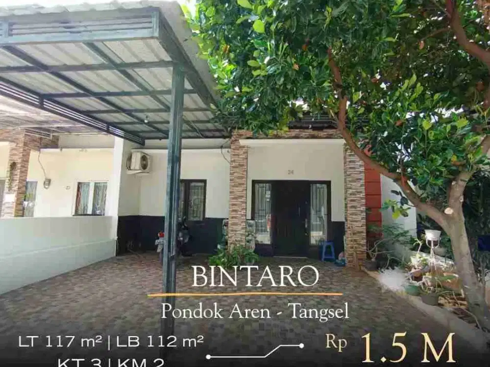 DIJUAL RUMAH RAPI SIAP HUNI DI BINTARO,BISA KPR,BEBAS BANJIR