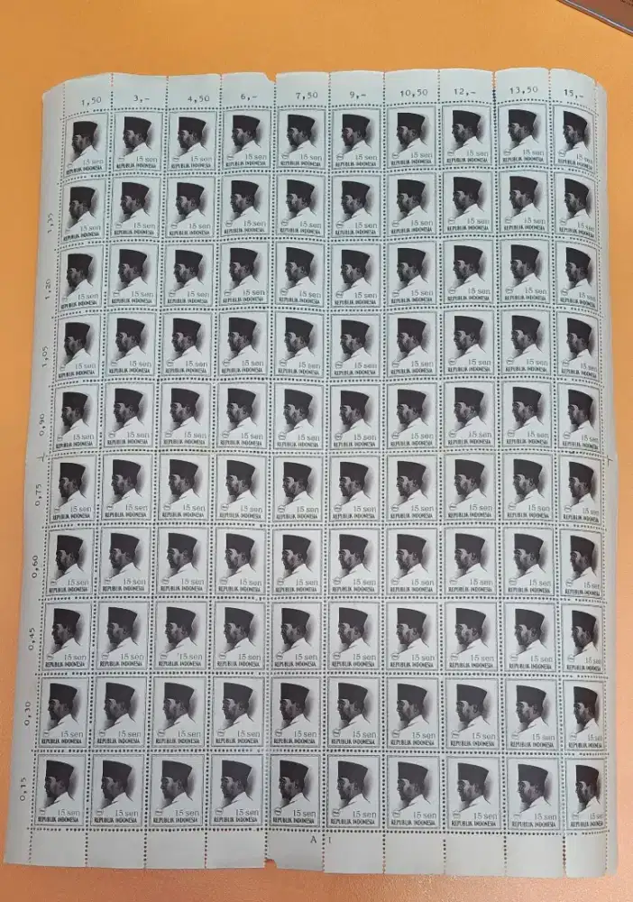 Prangko Bung Karno 15 Sen Mint
