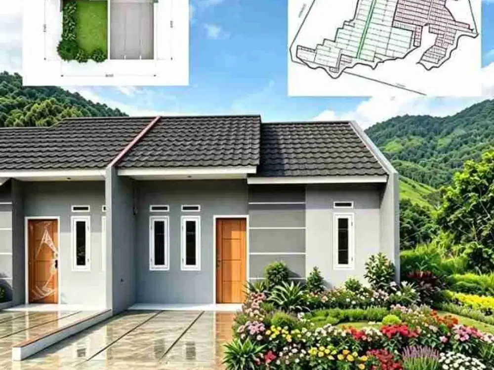 di jual  rumah subsidi bisa cash dan KPR samping uin 2 serang sebrang kp3h provinsi banten