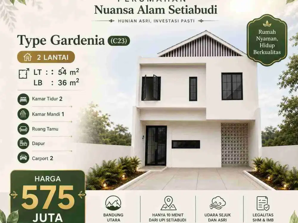 Dijual Rumah Murah Sejuk di Sayap Setiabudhi Bandung
