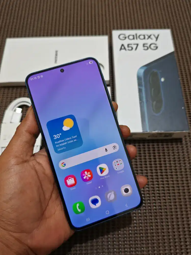 Samsung A57 5G Sein 12/256 Mulus Fullset Ori Garansi Aktif
