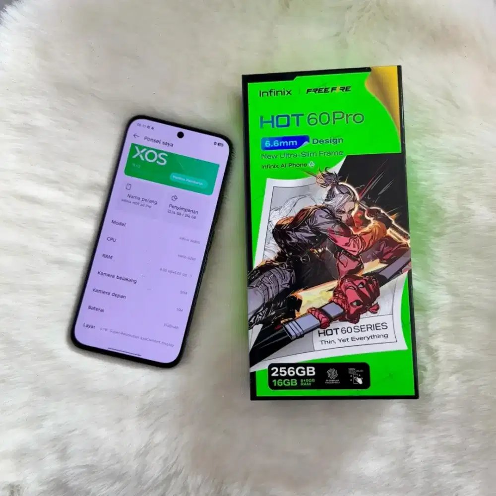 Infinix hot 60pro 16/256gb barang mulusss banget