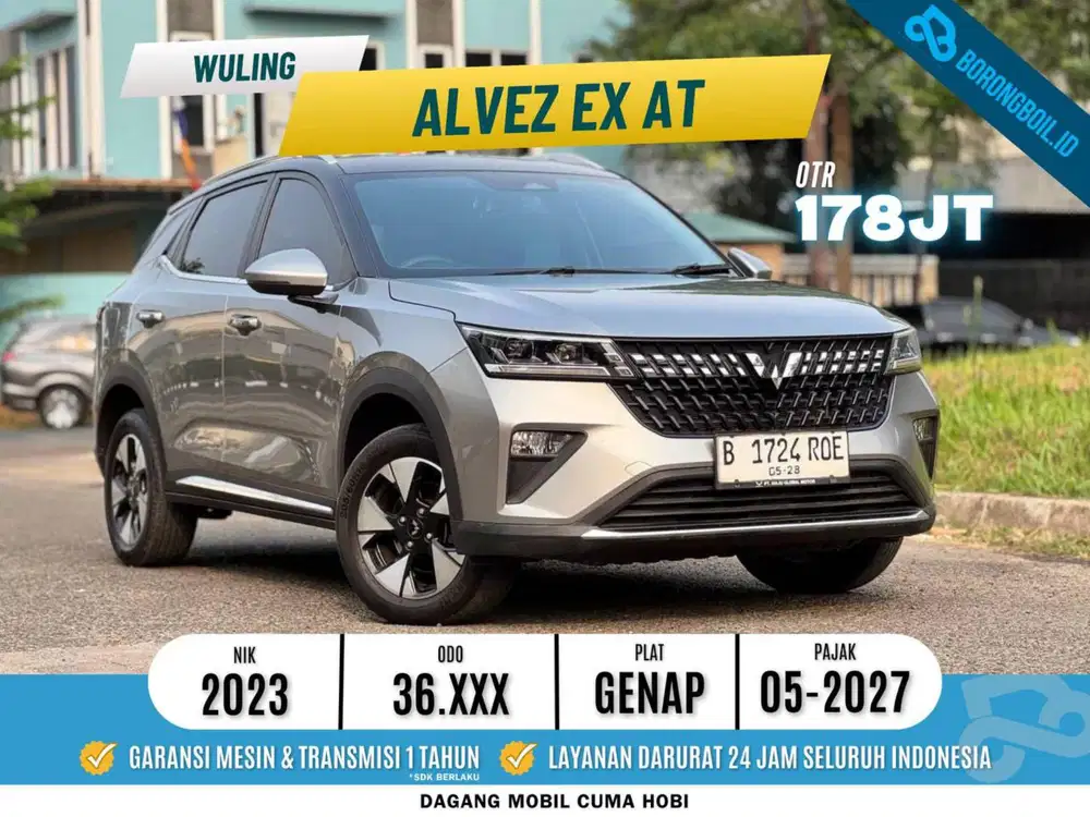 SIAP PAKAI! WULING ALVEZ EX AT ABU ABU METALIK 2023