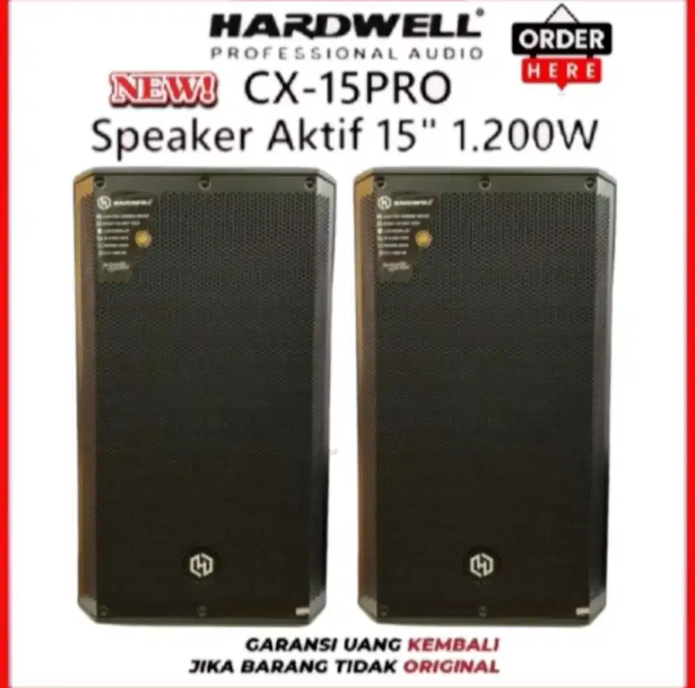 Speaker aktif 15 inch hardwell cx 15pro professional 1200Watt