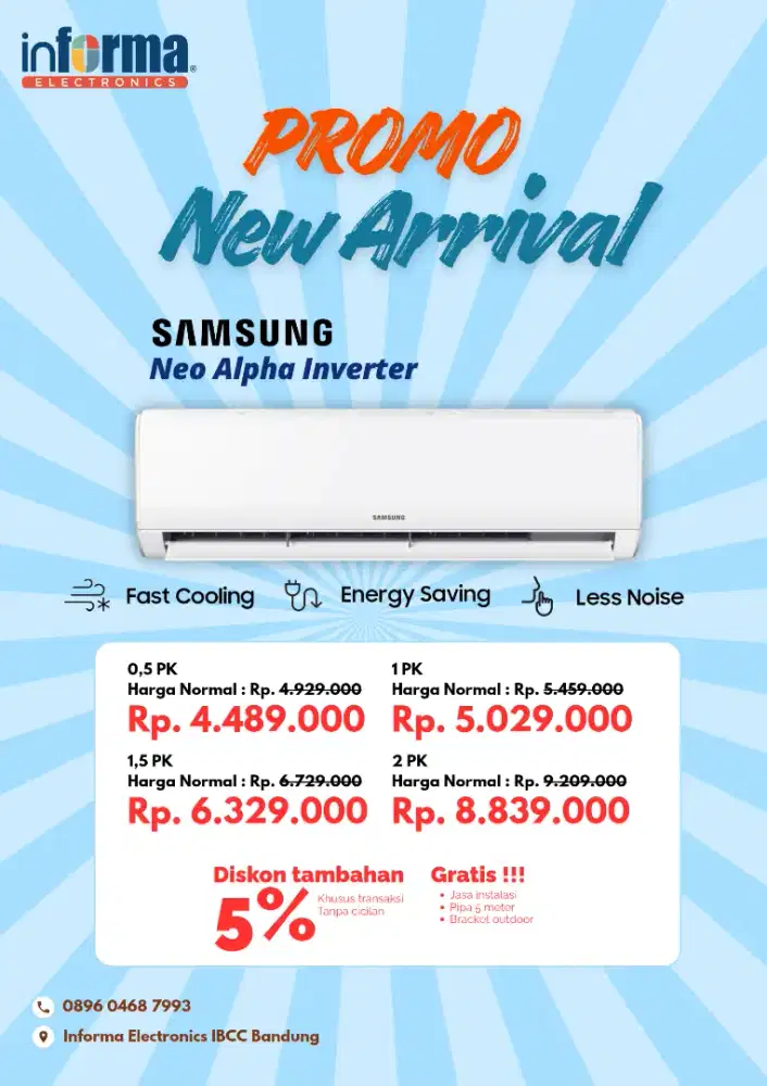AC Neo Alpha Inverter gratis pasang