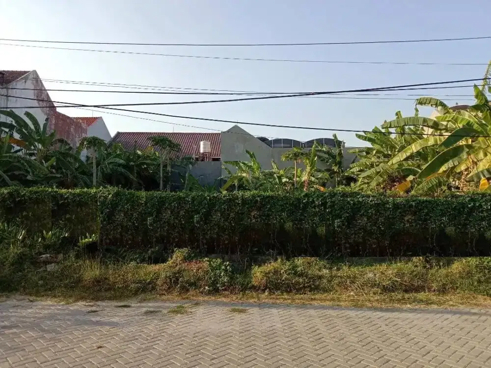 Tanah Siap Bangun di Klampis Semolo, di kawasan Perumahan Wisma Mukti