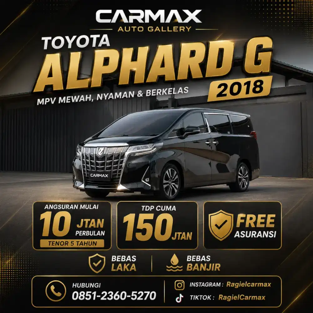 Toyota Alphard G Bensin 2018