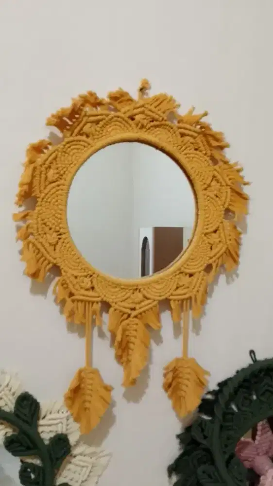 Aneka karya kaca macrame besar cocok buat rumah, villa, hotel,