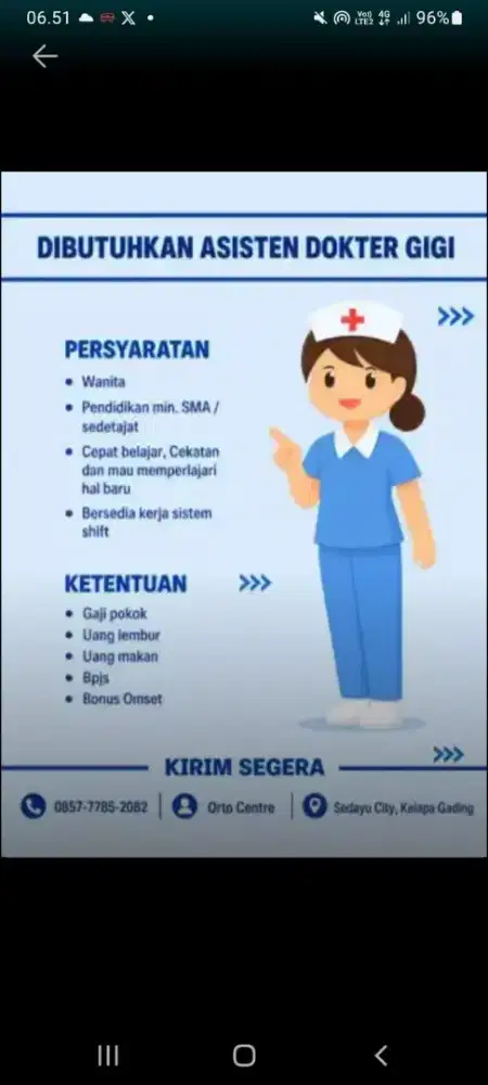 we're hiring!! asisten dokter gigi