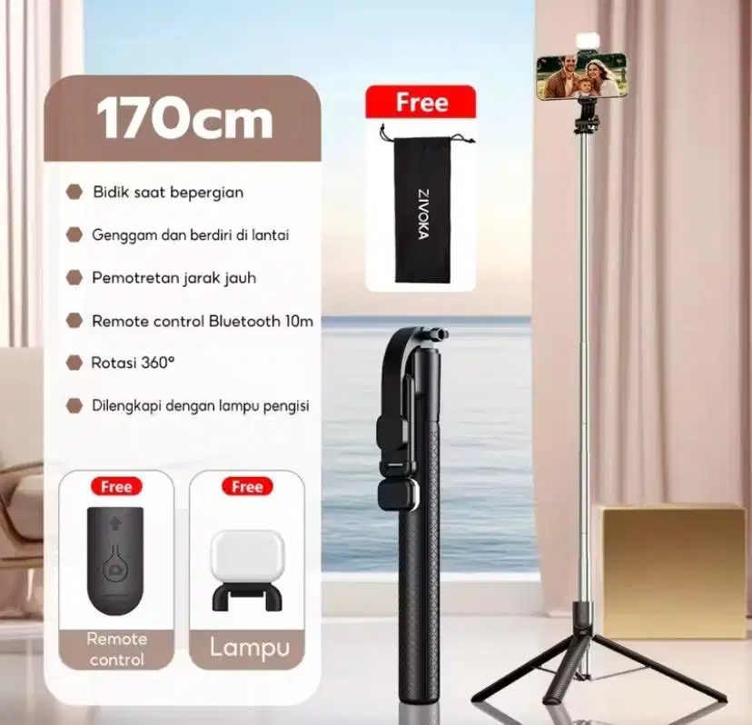 Zivoka Tripod Bluetooth Remote