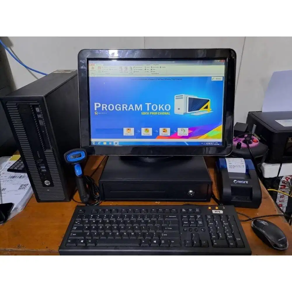 Komputer kasir BRANDED lengkap dgn Scaner