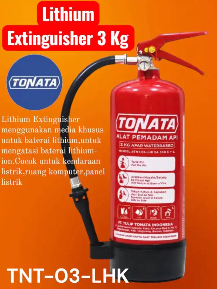 Tabung apar pemadam Listrik Lithium-ion