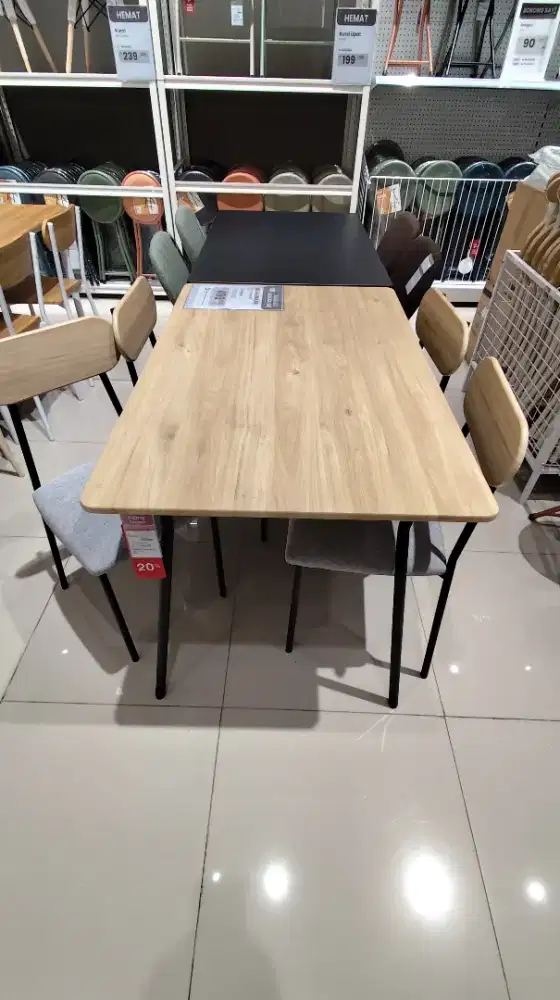SET MEJA MAKAN 4 KURSI