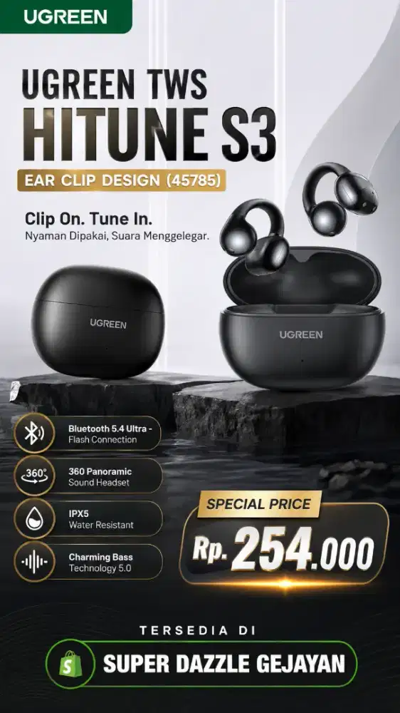 UGREEN HITUNE S3 EAR CLIP DESIGN (45785)