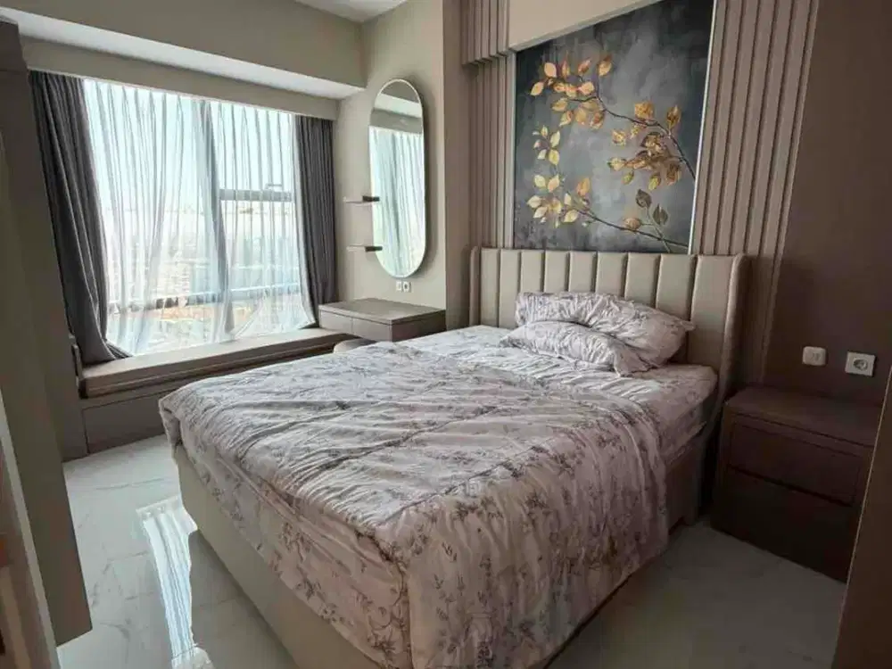 Murah Apartemen La Viz Mansion Pakuwon 2BR Siap Huni Full Furnish Interior Lantai Rendah