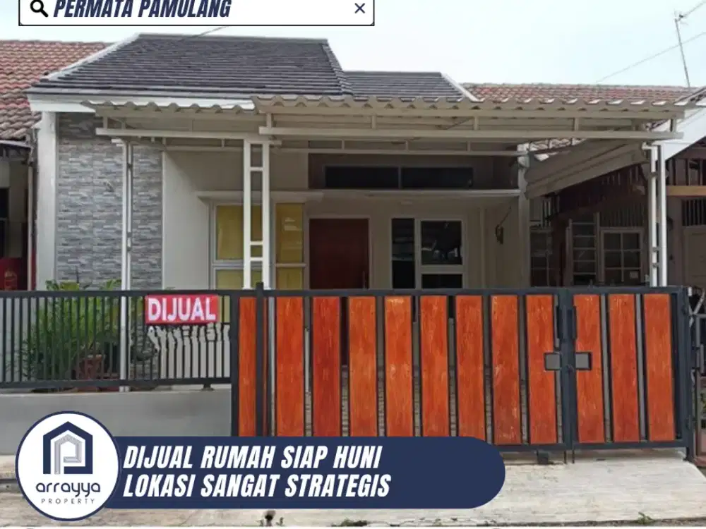 DIJUAL RUMAH CANTIK SIAP HUNI LINGKUNGAN ASRI DI PERMATA PAMULANG (RN47)