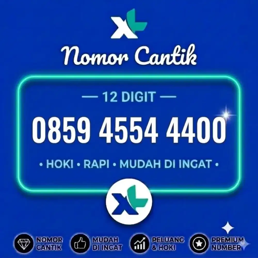 NOMOR CANTIK XL 12Digit limited edition