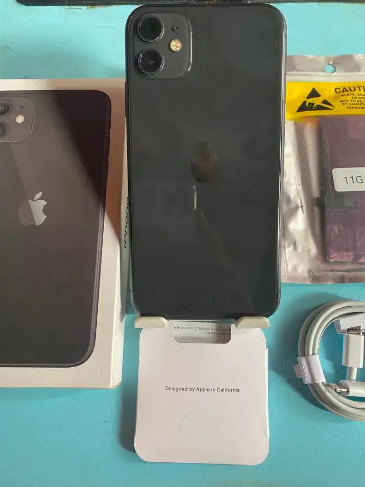 Iphone 11 128gb black inter all operator fulset mulus normal semua